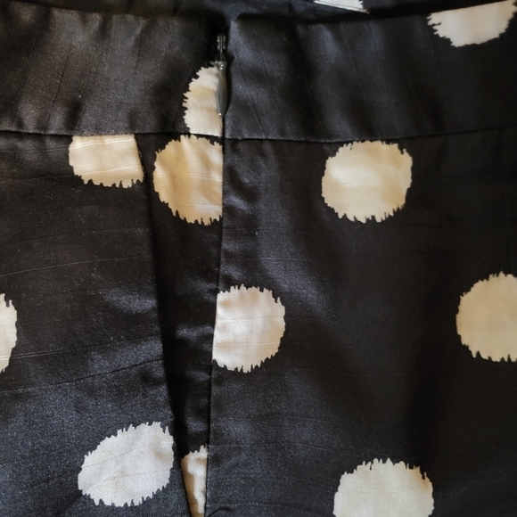 ANN TAYLOR LOFT Petite POLKA DOT Skirt POCKET - Picture 2 of 3